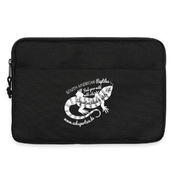South American lizard - Laptop bag 13" - black - Front