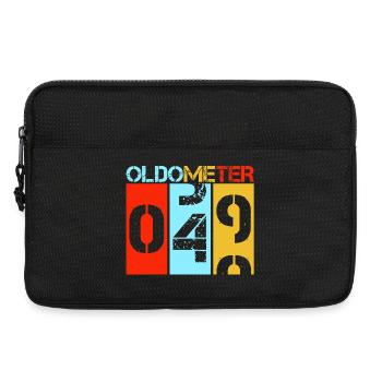Oldometer 49 Retro 50. Geburtstagsmeilenstein - Laptoptasche 13" - Schwarz - Vorne