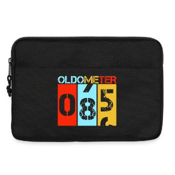 Cadeau drôle d’anniversaire pour le 85e anniversaire Oldometer 85 - Sacoche pour ordinateur portable 13 pouces - noir - Devant