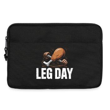 Leg Day Kraftduell - Laptoptasche 13" - Schwarz - Vorne