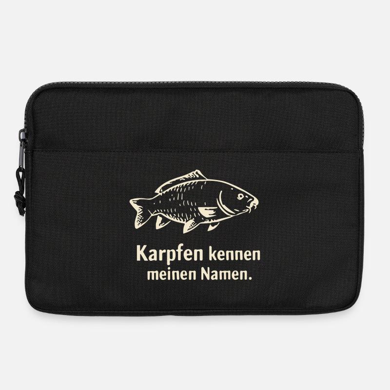 Karpfen Namens-Statement Design - Laptoptasche 13" - Schwarz
