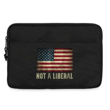  250 Years America Anniversary Not A Liberal USA - Laptop bag 13" - black - Front