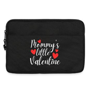 Mamas kleiner Valentin - Laptoptasche 13" - Schwarz - Vorne