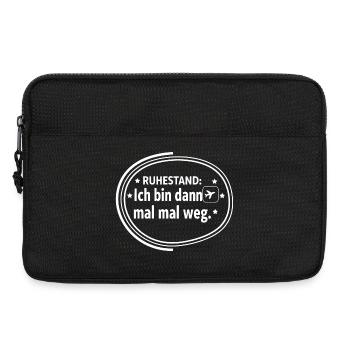 Retirement: I'll Be Gone Then – Pensioner Shirt - Laptop bag 13" - black - Front