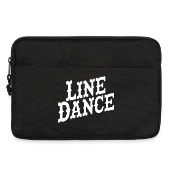 Style typographique de la danse en ligne - Sacoche pour ordinateur portable 13 pouces - noir - Devant