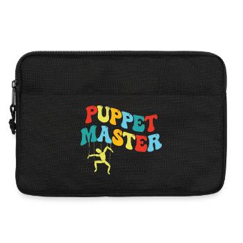 Puppenspieler: Bunte Schaukel-Silhouette - Laptoptasche 13" - Schwarz - Vorne