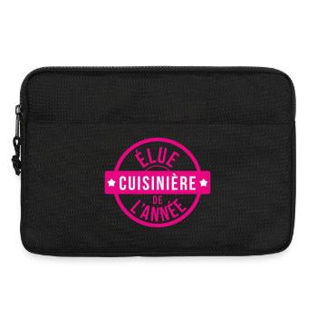 Élue Cuisinière de l'Année : Badge Rose Pro - Sacoche pour ordinateur portable 13 pouces - noir - Devant