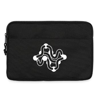 Protein folding molecule chain - Laptop bag 13" - black - Front