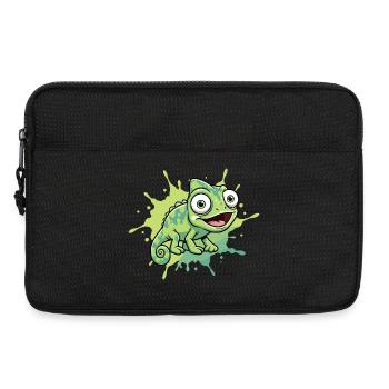 Joyeuse éclaboussure caméléon - Sacoche pour ordinateur portable 13 pouces - noir - Devant