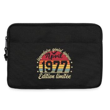 1977 April Birthday April 1977 - Laptop bag 13" - black - Front