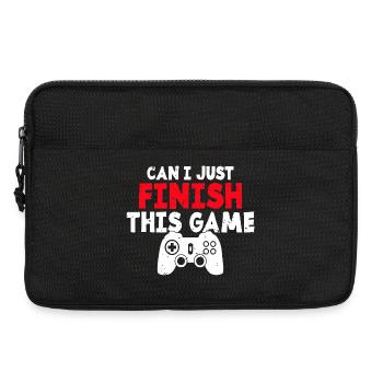 Can I Just Finish This Game - Laptop bag 13" - black - Front