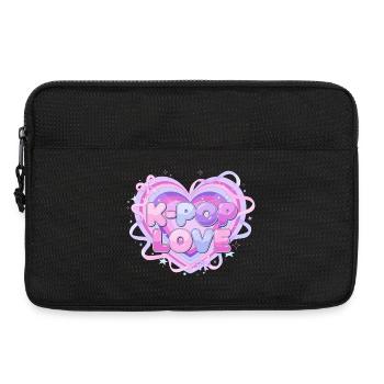 K-Pop Love Heart Pastel - Laptop bag 13" - black - Front