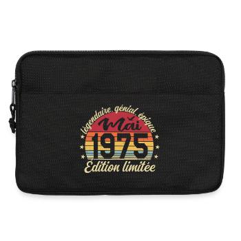 les légendes sont nées mai 1975 - Sacoche pour ordinateur portable 13 pouces - noir - Devant