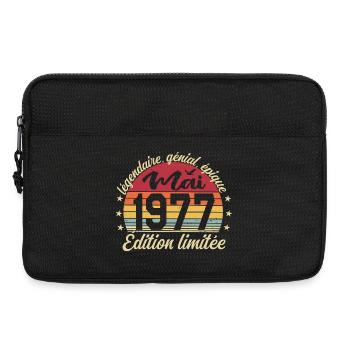 les légendes sont nées mai 1977 - Sacoche pour ordinateur portable 13 pouces - noir - Devant