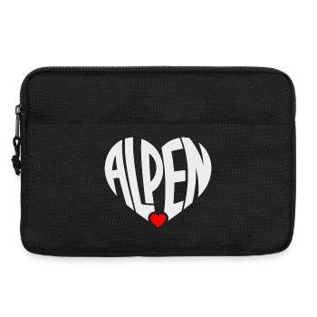 Alps Heart Typo - Laptop bag 13" - black - Front