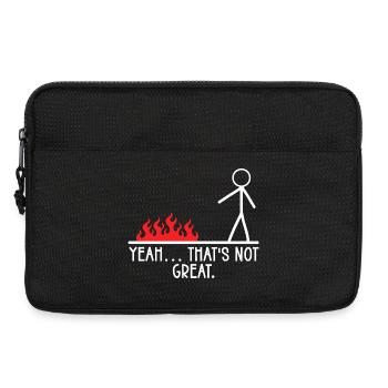 Yeah That's Not Great Stick Figure Humor Jokes - Laptoptasche 13" - Schwarz - Vorne