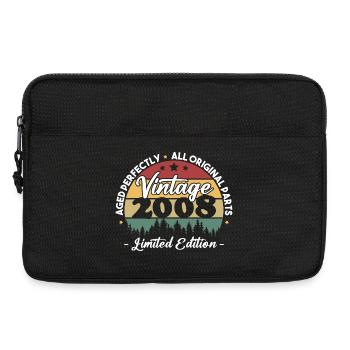Original 2008 Vintage Vintage Anniversaire Rétro - Sacoche pour ordinateur portable 13 pouces - noir - Devant