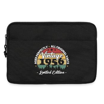 Original 1956 Vintage Vintage Birthday Retro - Laptop bag 13" - black - Front