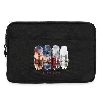 London Urlaub Travel – England Big Ben & City - Laptoptasche 13" - Schwarz - Vorne