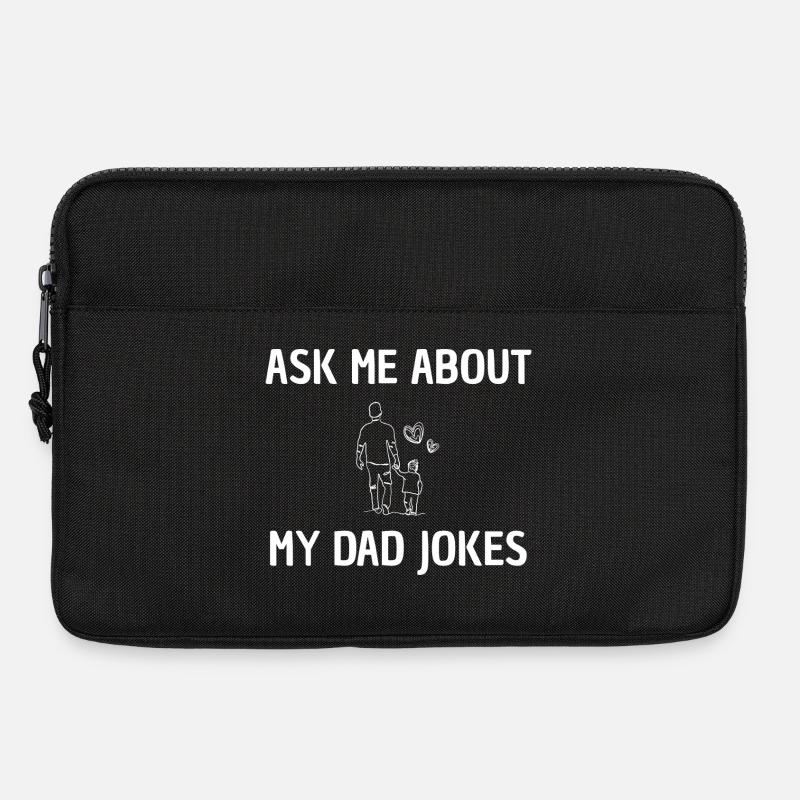 Frag mich nach Papa-Witzen - Laptoptasche 13" - Schwarz