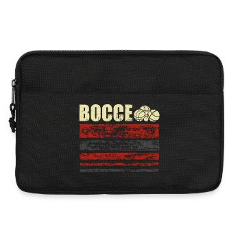 Bocce Petanque Boule Boulespieler - Laptoptasche 13" - Schwarz - Vorne