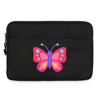 Rêve de papillon coloré - Sacoche pour ordinateur portable 13 pouces - noir - Devant