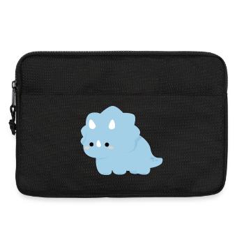 Charme Tricératops Dino Bleu Pastel - Sacoche pour ordinateur portable 13 pouces - noir - Devant