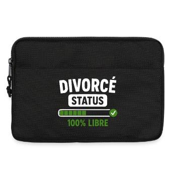 Divorcé Status Liberté Retrouvée - Sacoche pour ordinateur portable 13 pouces - noir - Devant