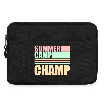 Summer Camp Champ Fun Kids Outdoor Adventure - Laptop bag 13" - black - Front