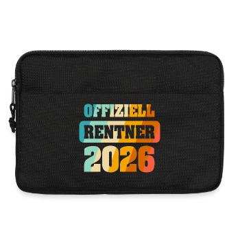 Offiziell Rente 2026 - Laptoptasche 13" - Schwarz - Vorne
