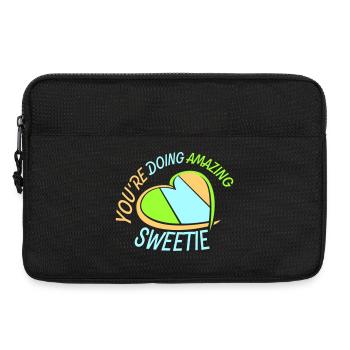 You're Doing Amazing Sweetie Lustig Ermutigend - Laptoptasche 13" - Schwarz - Vorne