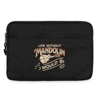 Mandolin Bluegrass Country Folk Music - Laptop bag 13" - black - Front