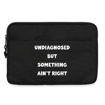 Undiagnostizierte Stimmung: Irgendetwas stimmt nicht - Laptoptasche 13" - Schwarz - Vorne