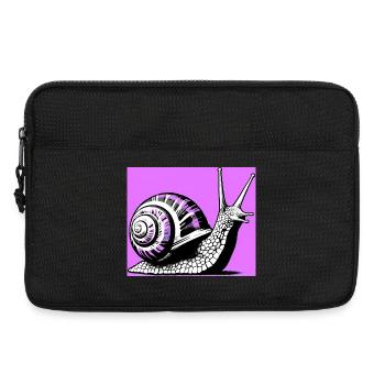 Schnecke - Laptoptasche 13" - Schwarz - Vorne