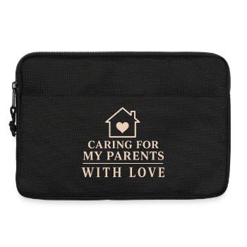 Altenpflege Für Eltern, Familienbetreuer, - Laptoptasche 13" - Schwarz - Vorne