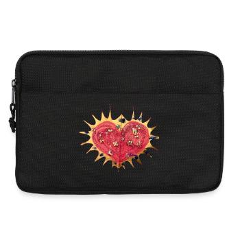 Cœur Étoile Paillettes du Cœur - Sacoche pour ordinateur portable 13 pouces - noir - Devant