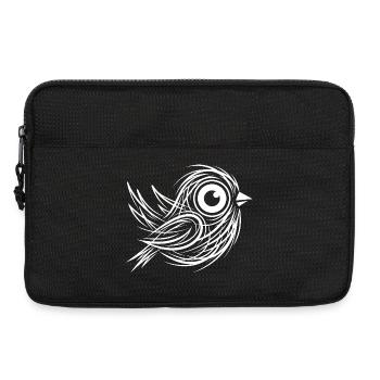 Minimal Line Art Minimalist Abstract Sketch Scribb - Laptop bag 13" - black - Front
