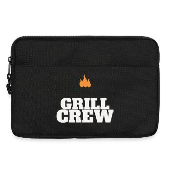 Grill Crew BBQ Grilling Grill Master Team Father's Day - Laptop bag 13" - black - Front