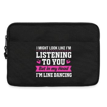 Line Dance - Laptop bag 13" - black - Front
