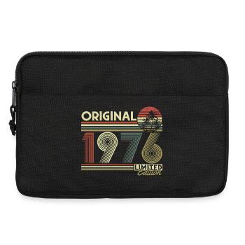 Original 1976 Vintage Vintage Retro Birthday - Laptop bag 13" - black - Front