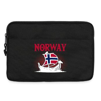 Vacances en Norvège dans les fjords de Norge Voyage en Scandinavie - Sacoche pour ordinateur portable 13 pouces - noir - Devant