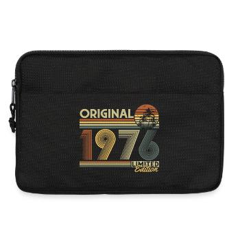 1976 Jahrgang Vintage Retro Geburtstag Geschenk - Laptoptasche 13" - Schwarz - Vorne
