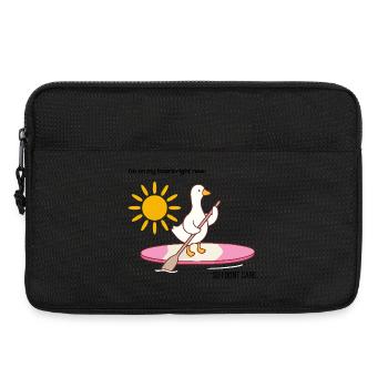 Canard au paddle debout - Sacoche pour ordinateur portable 13 pouces - noir - Devant