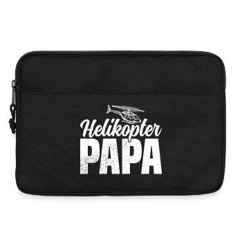 Helikopter Papa - Laptoptasche 13" - Schwarz - Vorne