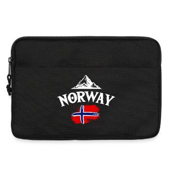 Vacances en Norvège dans les fjords de Norge Voyage en Scandinavie - Sacoche pour ordinateur portable 13 pouces - noir - Devant