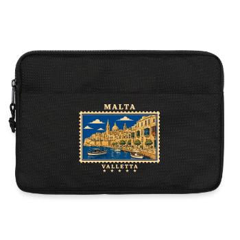 Marque de voyage vintage Malta Valletta - Sacoche pour ordinateur portable 13 pouces - noir - Devant