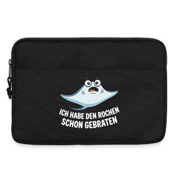 Rochen Schon Gebraten Stachelrochen Manta Rochen - Laptoptasche 13" - Schwarz - Vorne