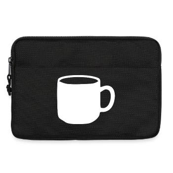 Cadeau de la tasse blanche - Sacoche pour ordinateur portable 13 pouces - noir - Devant