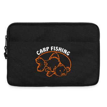 Fische_angeln_002_carp_fishing - Sacoche pour ordinateur portable 13 pouces - noir - Devant