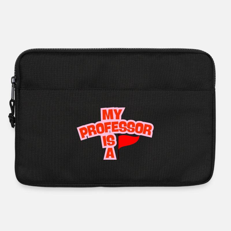 My Professor is a Red Flag - Laptoptasche 13" - Schwarz